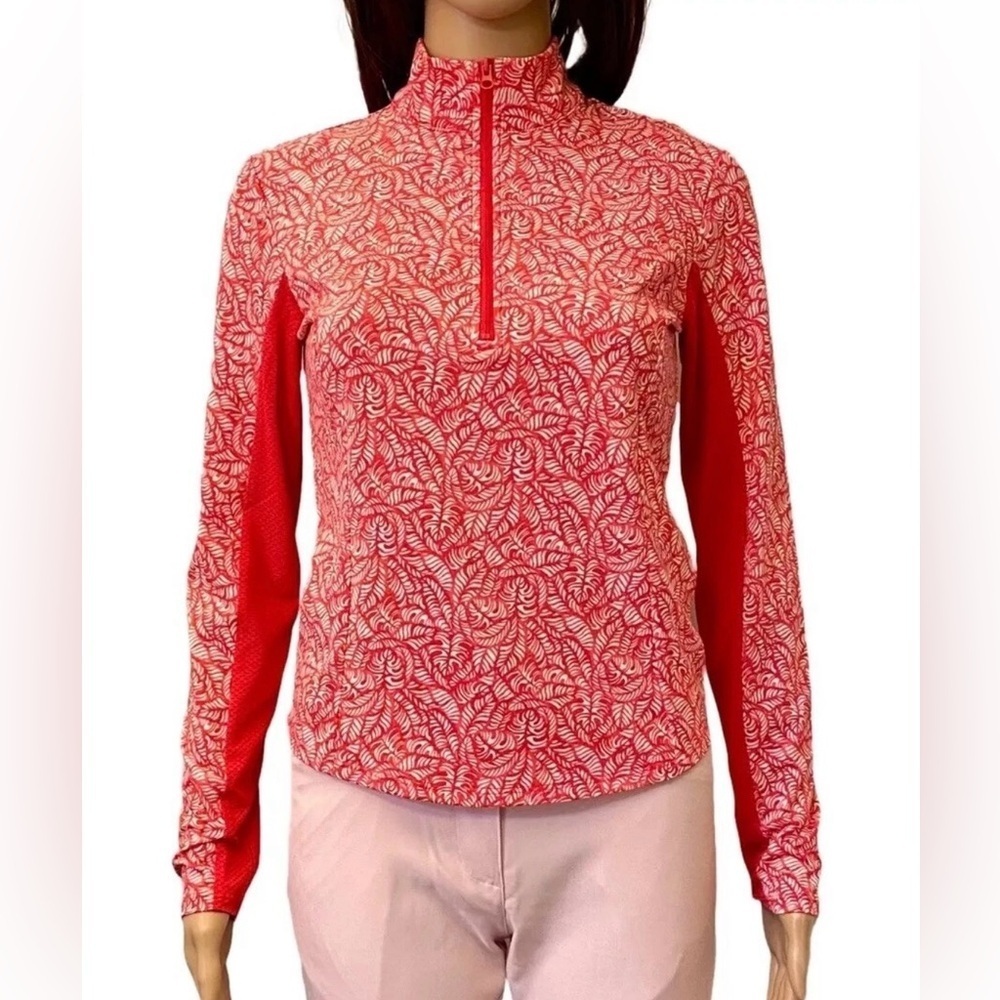 Tommy Bahama Women's Long Sleeves Top with Mesh Sleeve Panels Size XS - NWT
